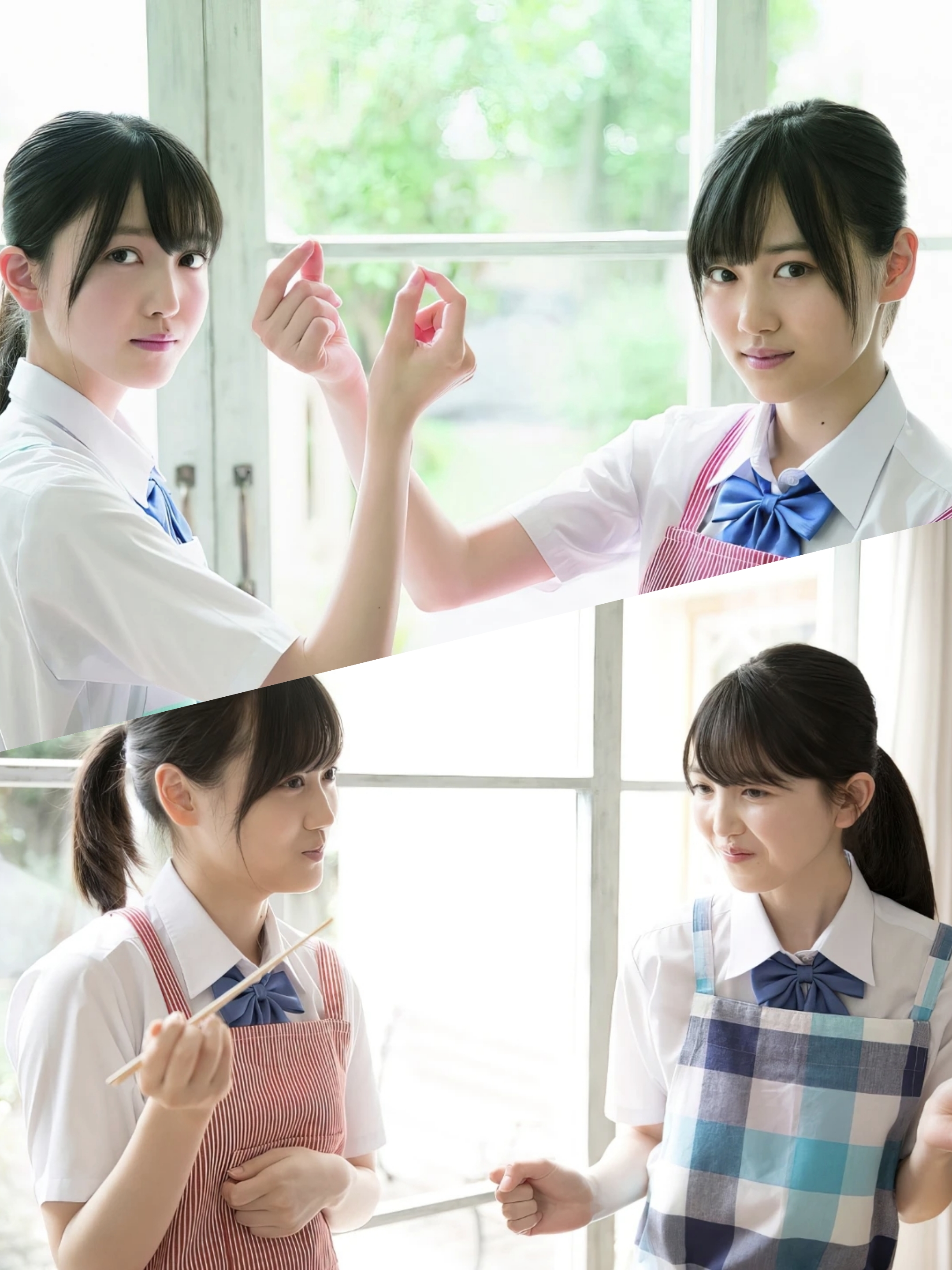 青春洋溢的少女，可爱的日式制服，微笑中透出甜美与活力。