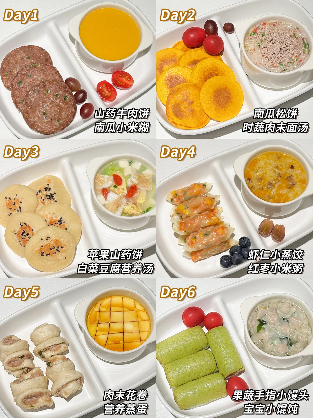 宝宝一周营养早餐‼️营养搭配，附详细做法📑