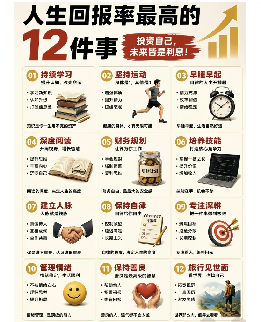 人生回报率最高的12件事