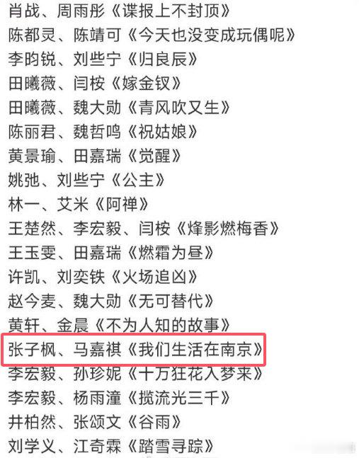 #张子枫马嘉祺我们生活在南京招商# 张子枫马嘉祺主演的电视剧我们生活在南京参与优酷9月16日招商大会，真的要来了吧 ​