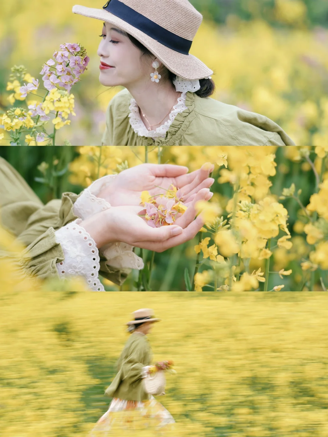 在成都！三圣乡的彩色油菜花美如画🖼️