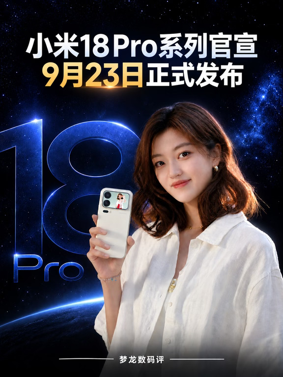 小米18 Pro系列官宣！9月23日正式发布！