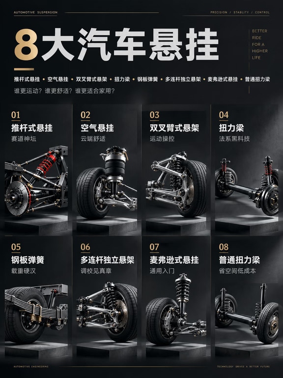 8大悬挂你认识几个？