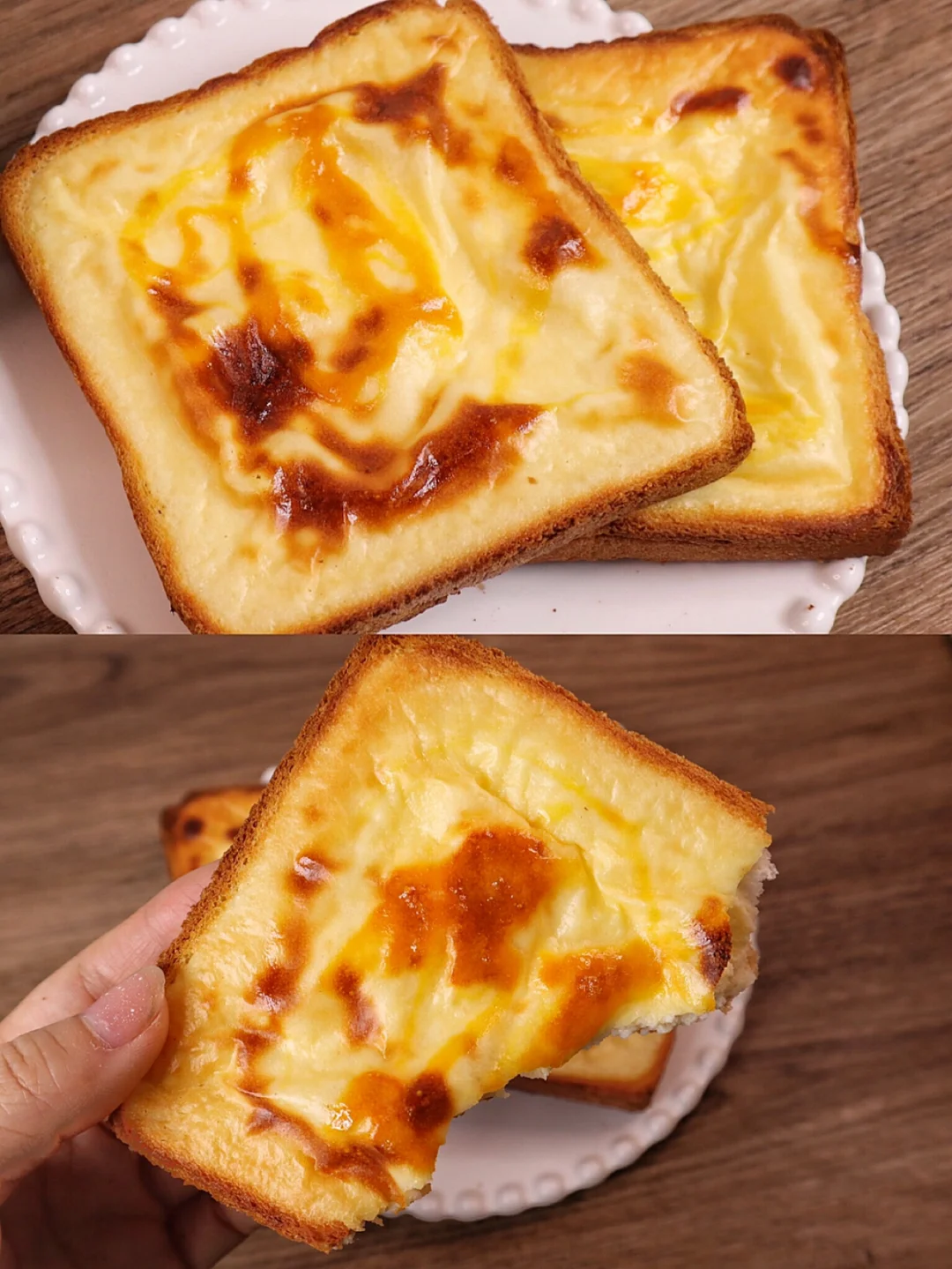 外酥里嫩的酸奶布丁烤吐司‼️吐司的神仙吃法