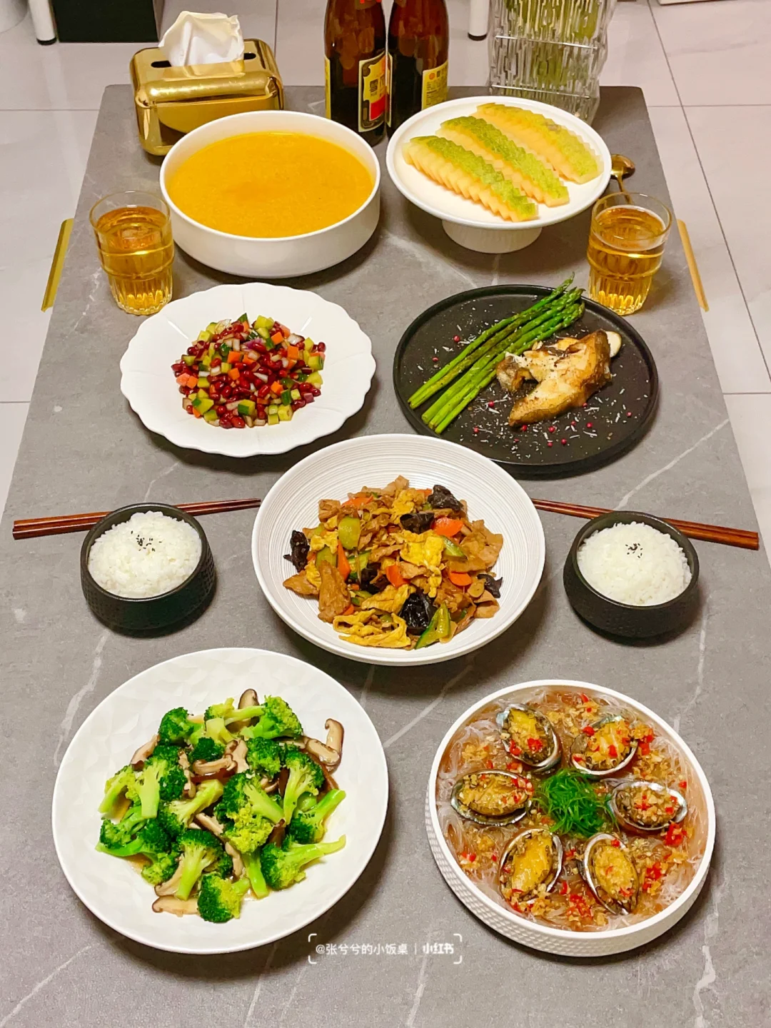 家常菜｜蒜蓉粉丝鲍鱼🌟木须肉🌟黄油比目鱼