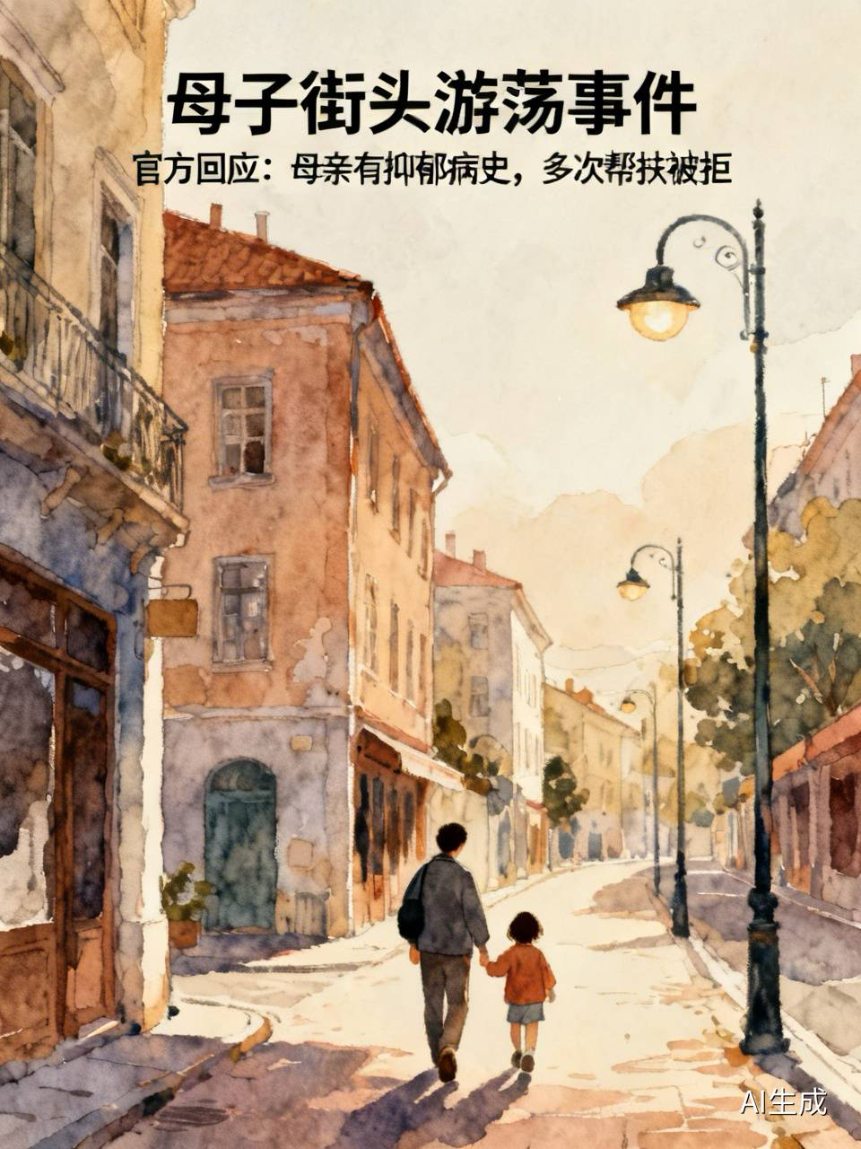 揪心！母子衣衫不整街头游荡，官方出面回应

10月14日，陕西西安三桥街道，有网