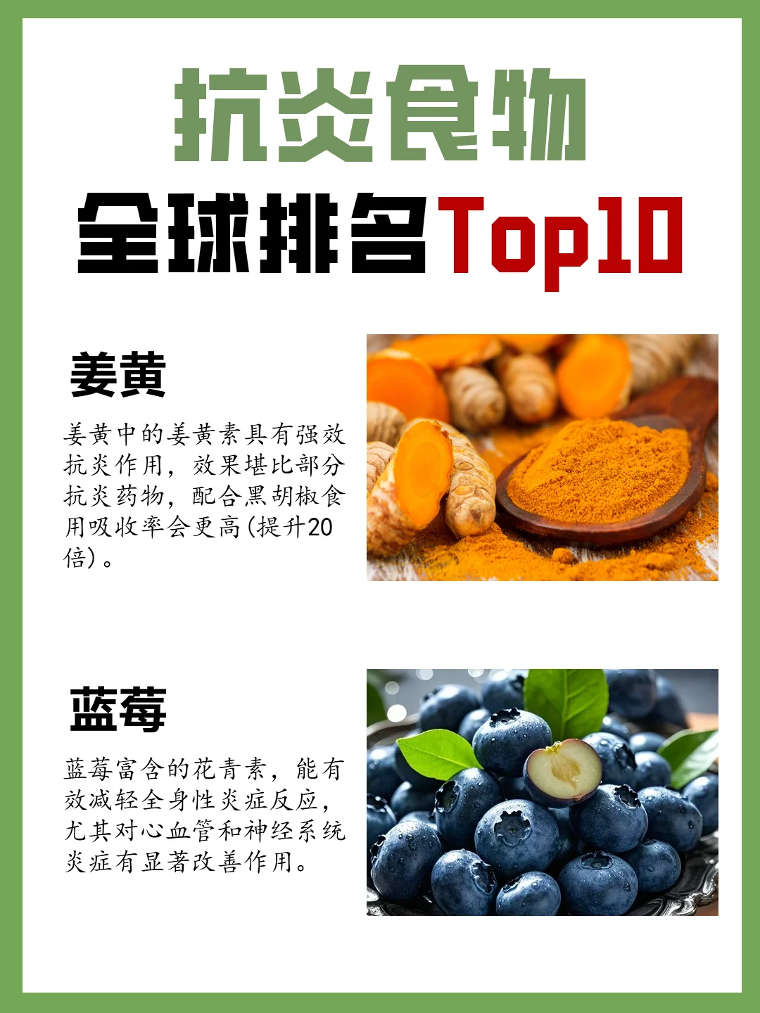 全球抗🔥食物Top10，你吃对了吗？