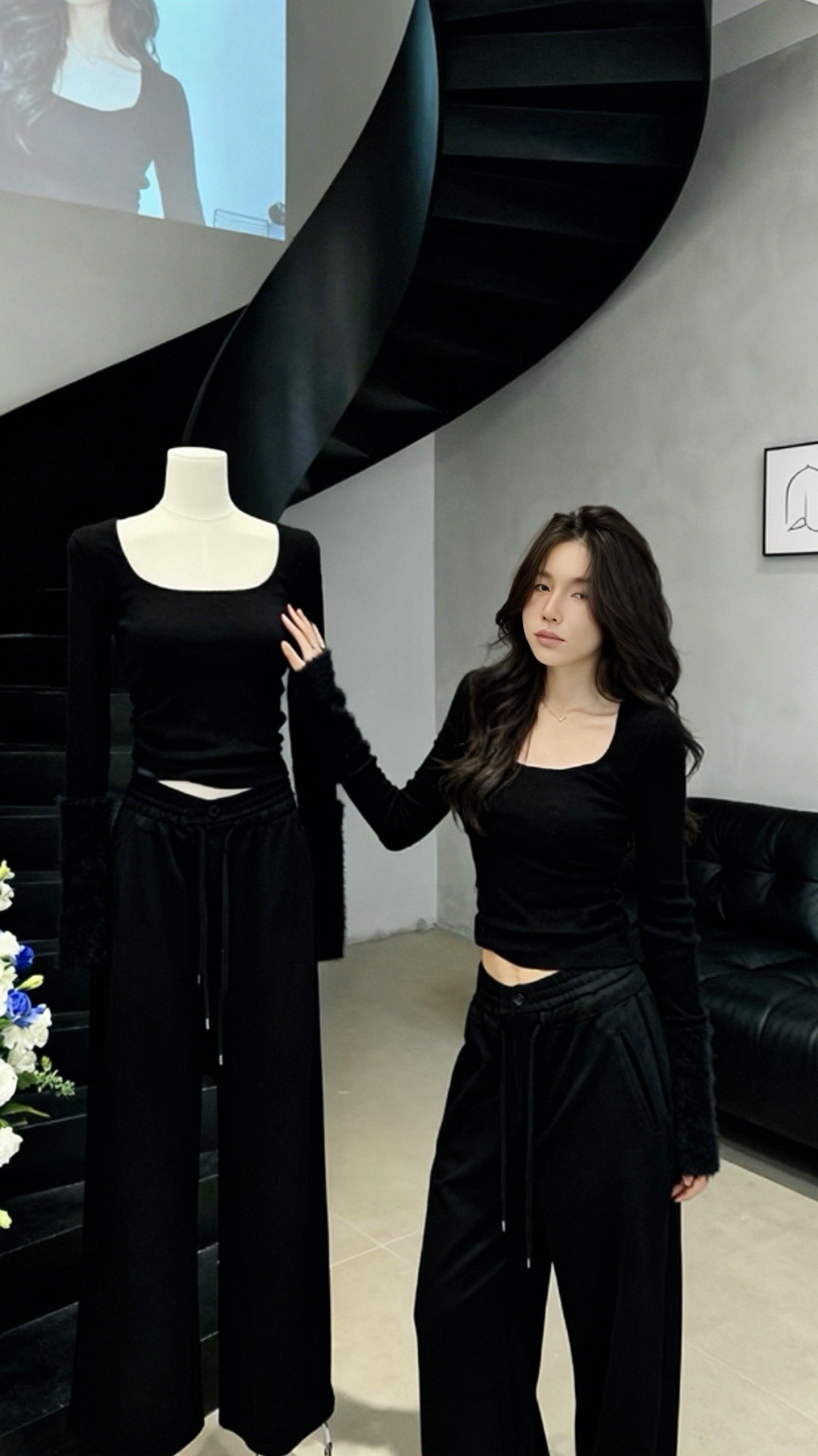 <p>御姐风 拽姐穿搭 酷女孩穿搭 黑色系穿搭 辣妹穿搭 <!--{i...