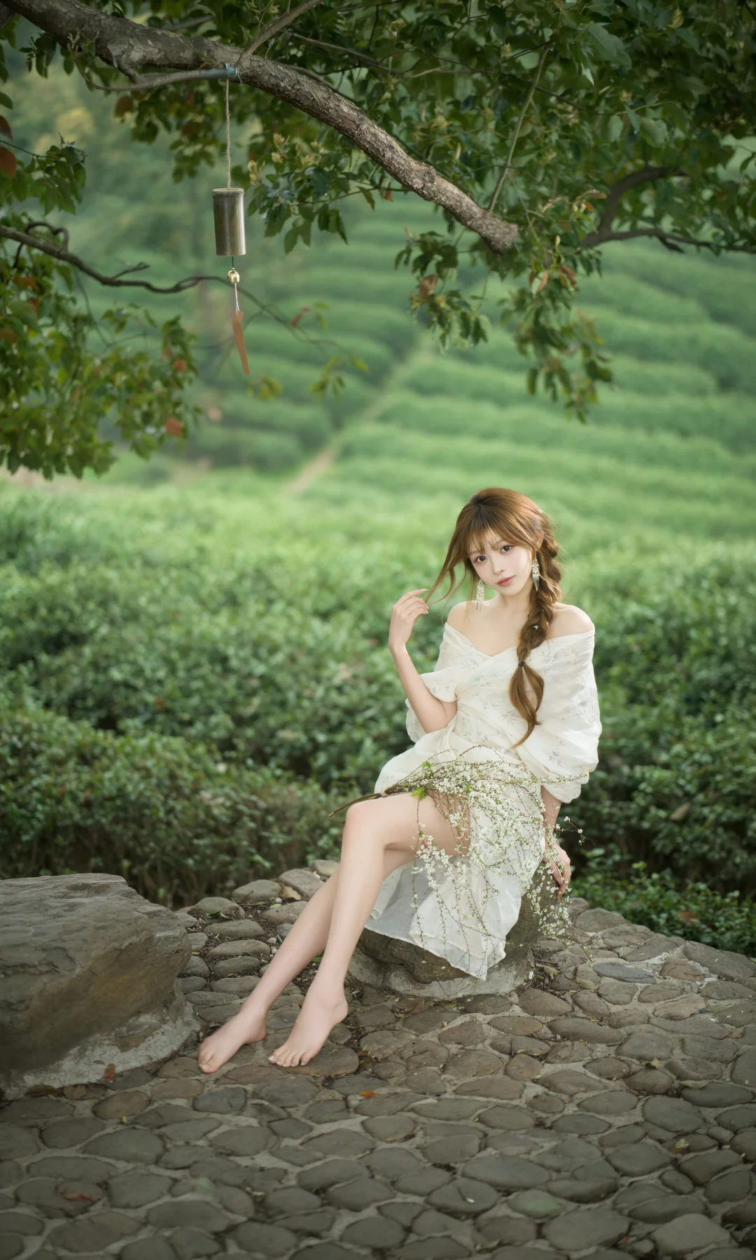 “不赶路，在茶山边慢慢放空”🍃