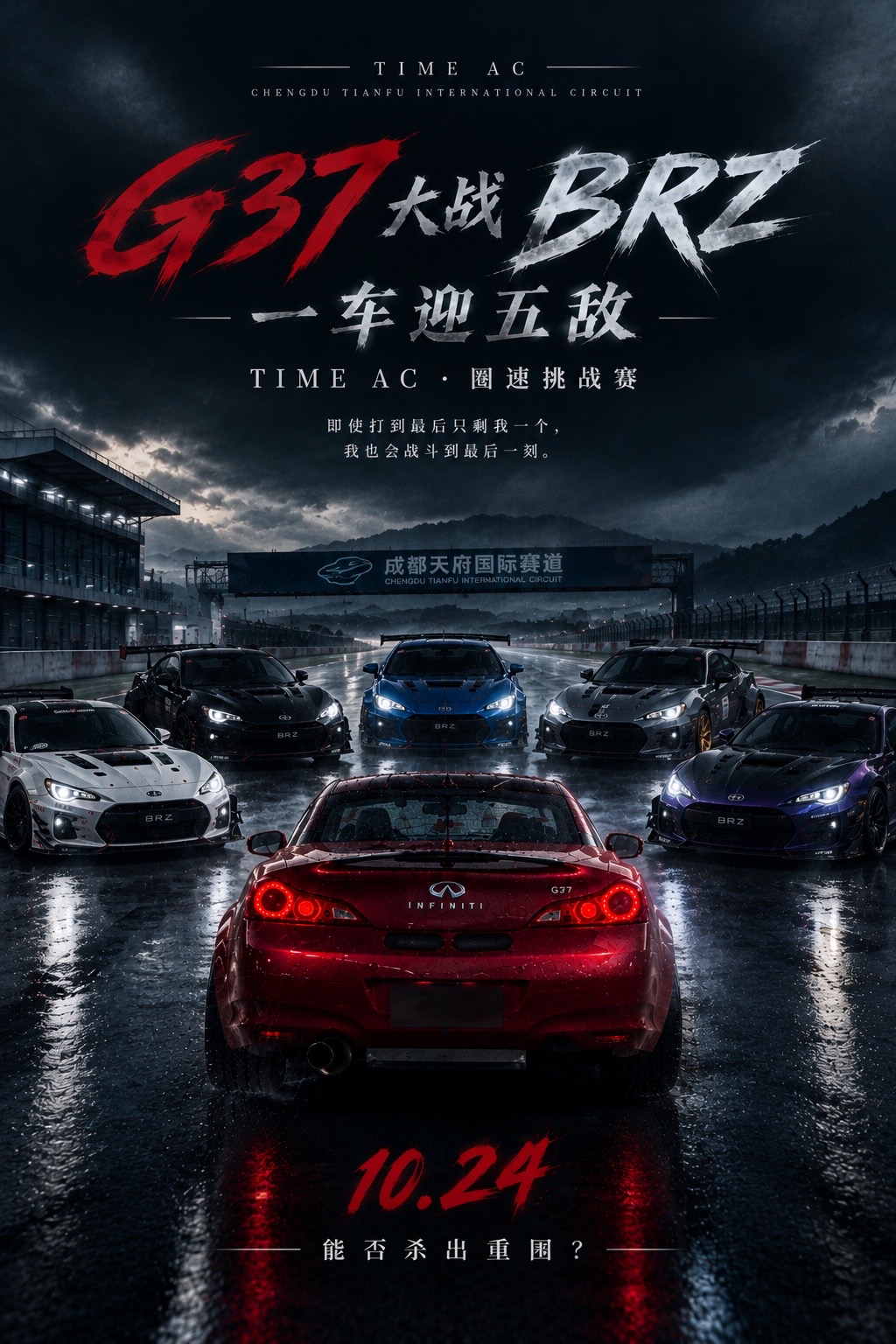 来吧，我不怕你们！10.24号，TIME AC圈速挑战赛，对战五台BRZ.内燃机永不为奴 这就是玩车的快乐 斯巴鲁BRZ 赛道日