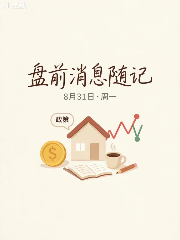 盘前消息随记 · 8月31日 · 周一