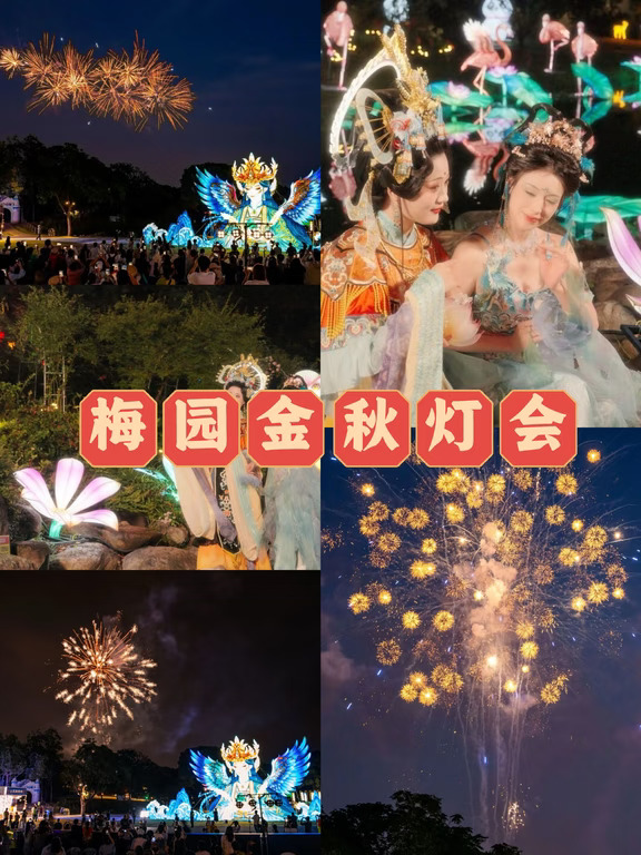 宠粉🎁无锡夜游天花板🔥梅园山海灯会！