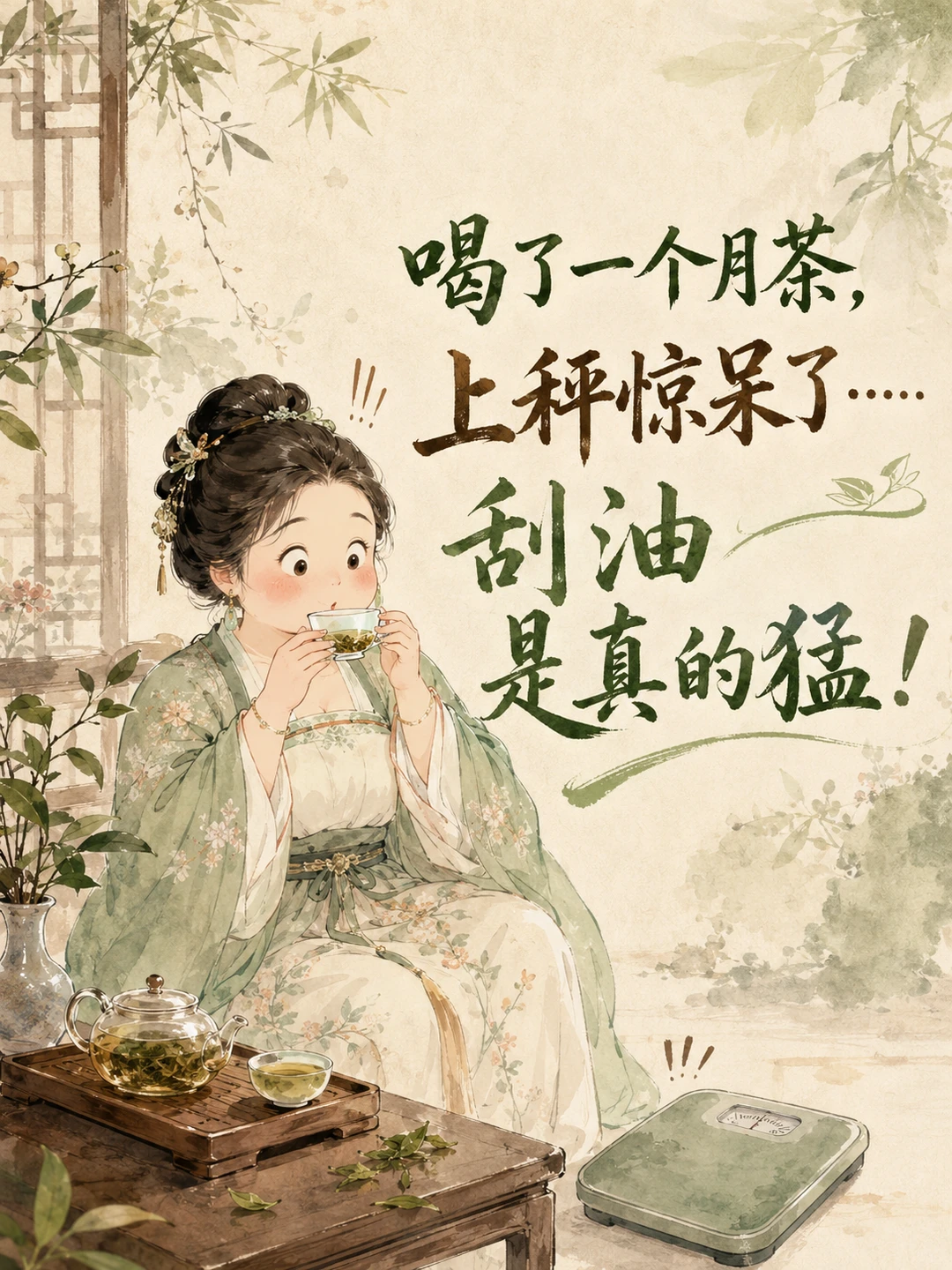 夏天露肉，减肥怎么喝茶刮油？