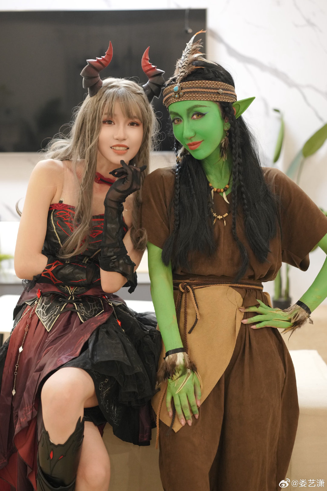 和老朋友一起摇身一变~#大笑夜生活# #娄艺潇[超话]##娄艺潇哥布林首领塔丽斯# ​