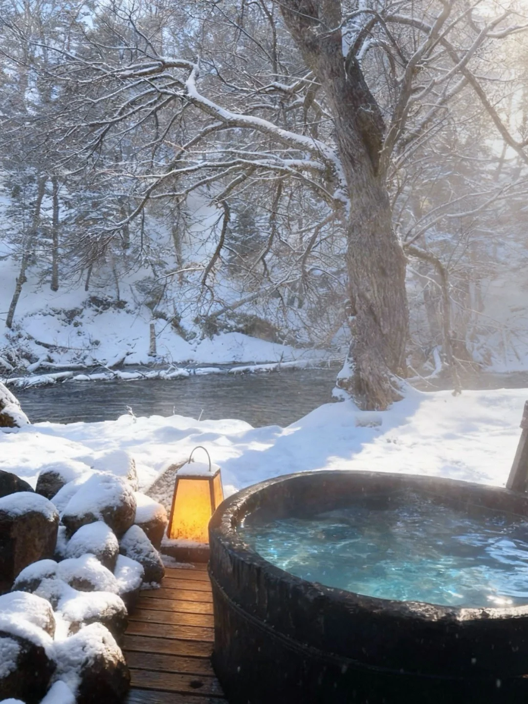 北海道雪季❄被小鹿和雪地私汤治愈了