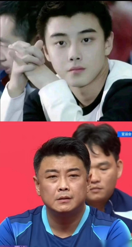 王皓的两鬓斑白，藏着国乒男队不敢输的秘密。
38岁，他从当年那个意气风发的千年老二，变成了如今眉头紧锁的男队主教练，肉眼可见地老了。
亚运会男团决赛，2比3输给日本，终结了八连冠，网上骂声一片。很多人不理解，为什么决赛敢上19岁的小将温瑞博，这不是拿冠军去赌吗？
王皓却说，这就是教练组的决定，