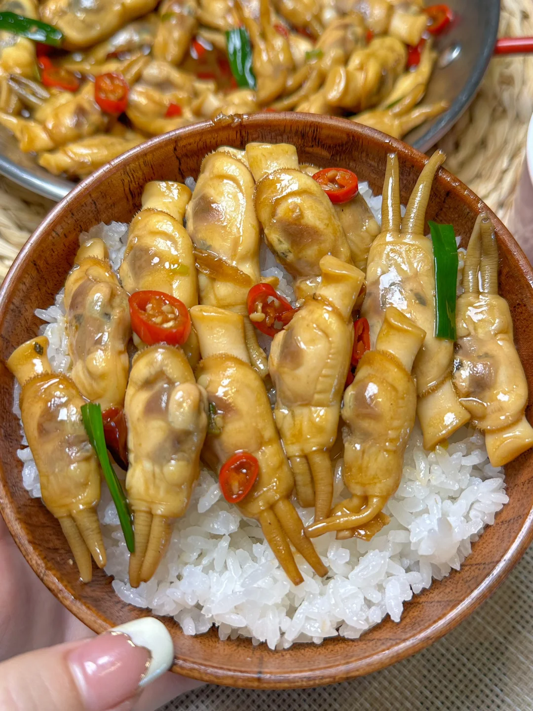 有幸在亲戚家吃了一次痞老板！炫了三碗饭...