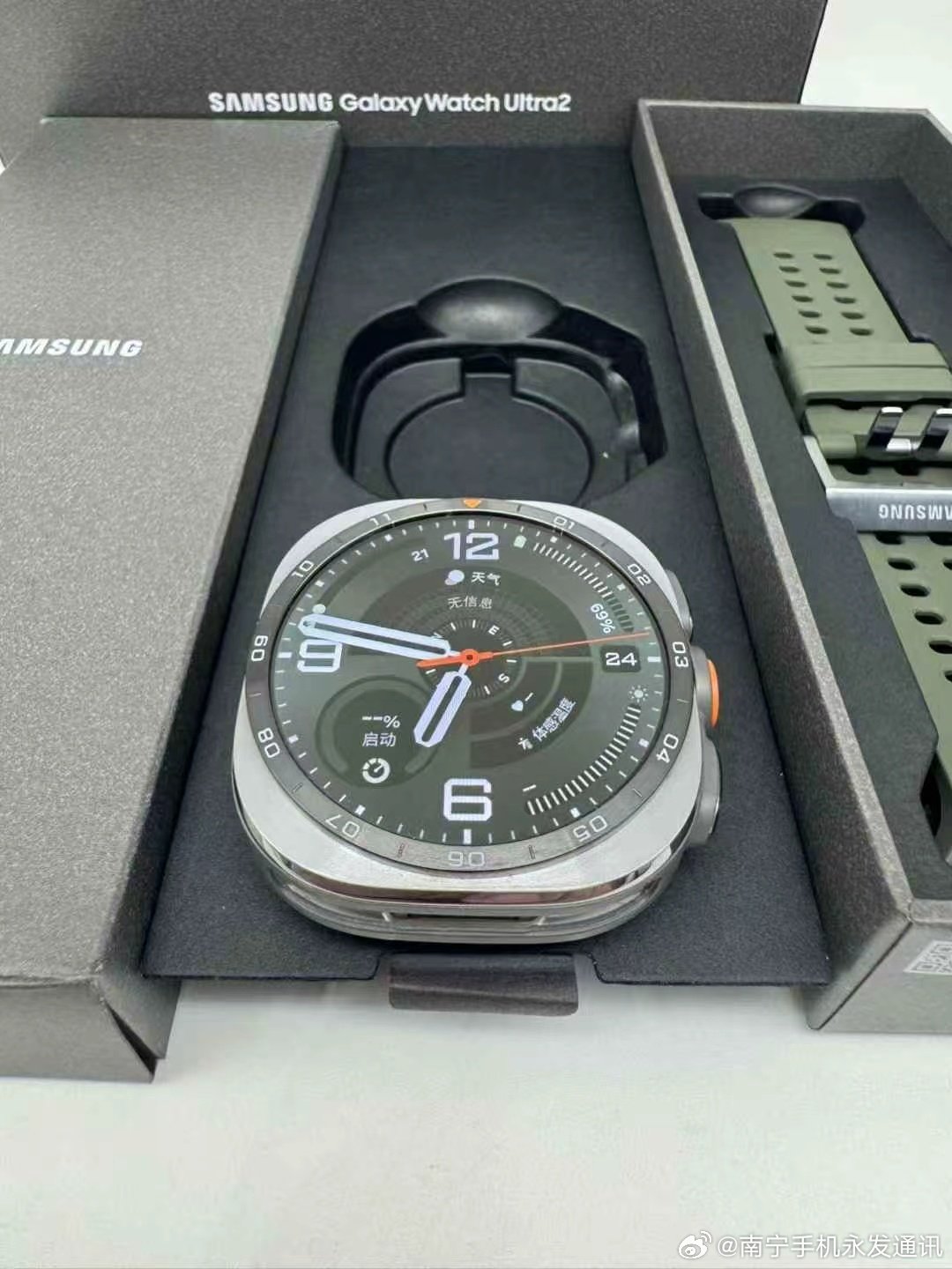 三星26款watch  ultra2代  国行  钛霜银  47mm  蜂窝版LTE版  外观98新   5000尼特超亮屏  60小时长续航  AI健康管家  全套配件  在保27年7月12号  ​