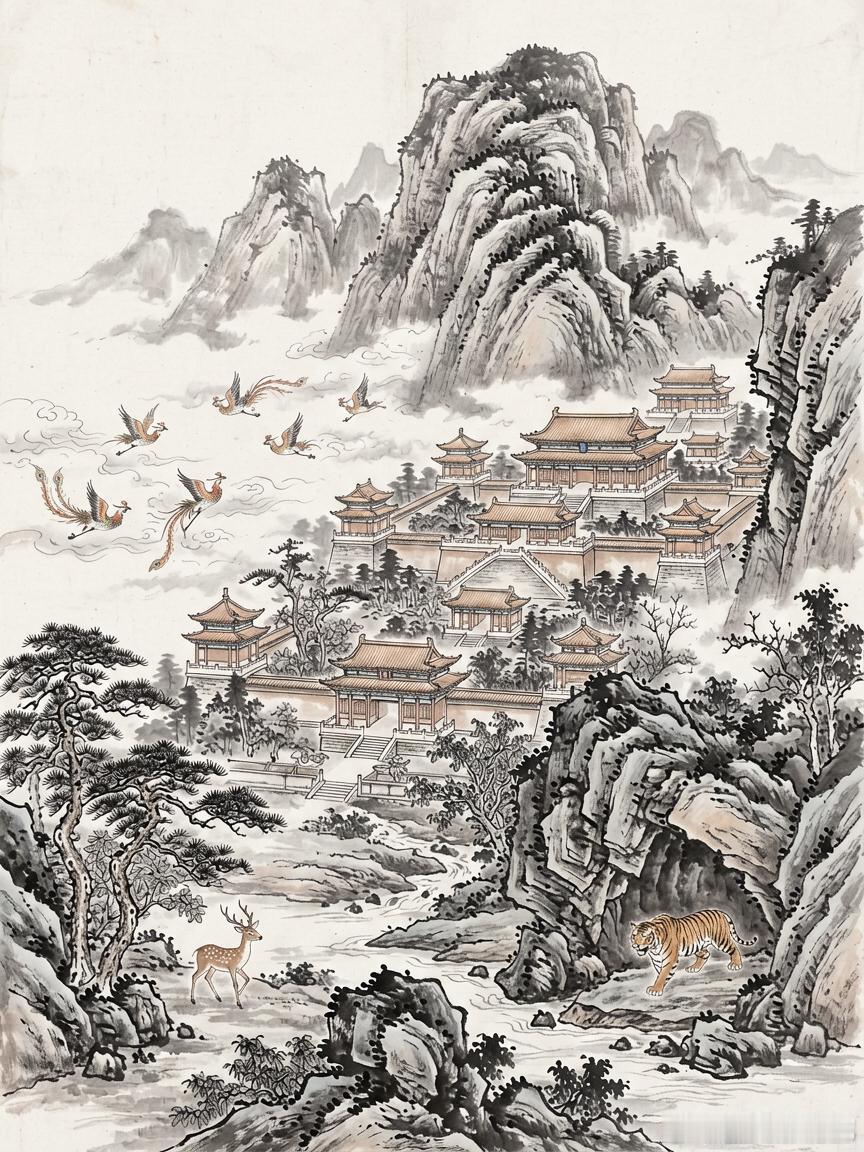 云山杂咏18/读司马相如《上林赋》

上林复作子虚游，竭尽浮夸说楚忧。
亭阁揽藏天下景，御园囊括九洲丘。
灵鼍鼓奏声盈耳，皓齿步摇眉带羞。
奢靡难圆汉家梦，君王到此应回头。

——图片来自百度，致谢作者！ ​
