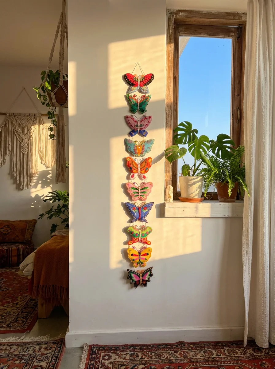 春天家里就应该有它，来自大山里的刺绣蝴蝶