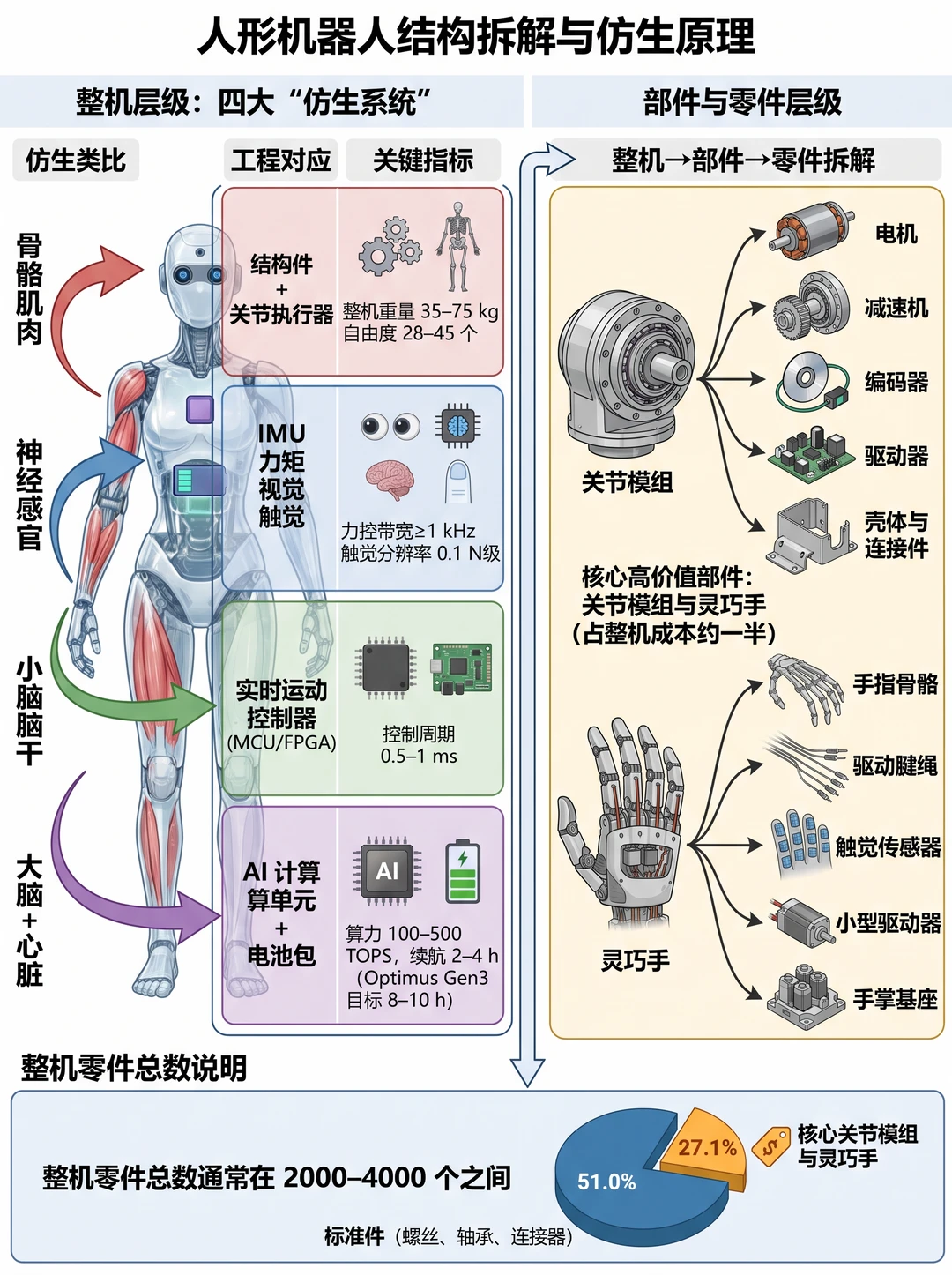 人形机器人到底长啥样？🤖一张图拆明白