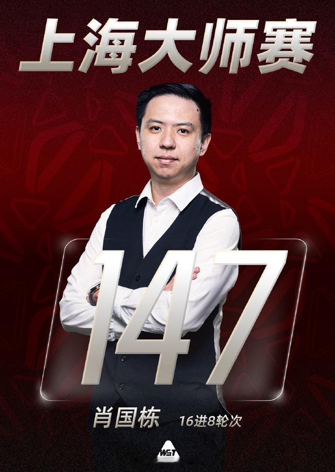 肖国栋在轰出职业生涯第四杆147！这也是历史第246杆、本赛季第五杆1...