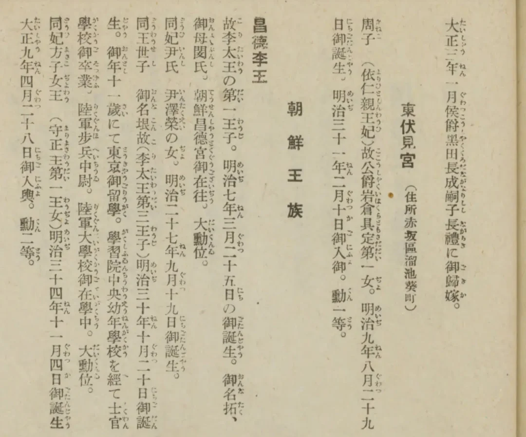 委屈的附在所有日本宫家之后的朝鲜王族