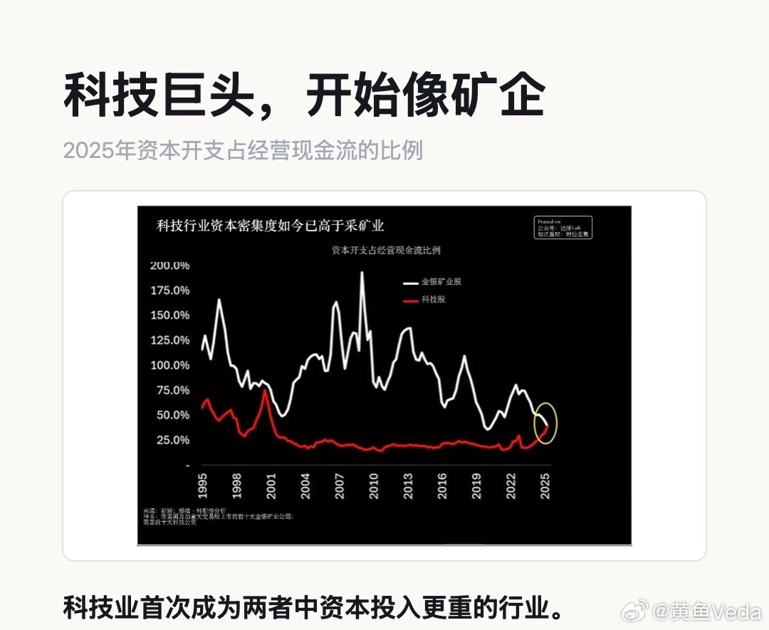 有一个说法，美国大型科技股恨死ai了，这导致大型科技股不得不大量资本投入，本来躺着赚钱的日子都没了。 ​