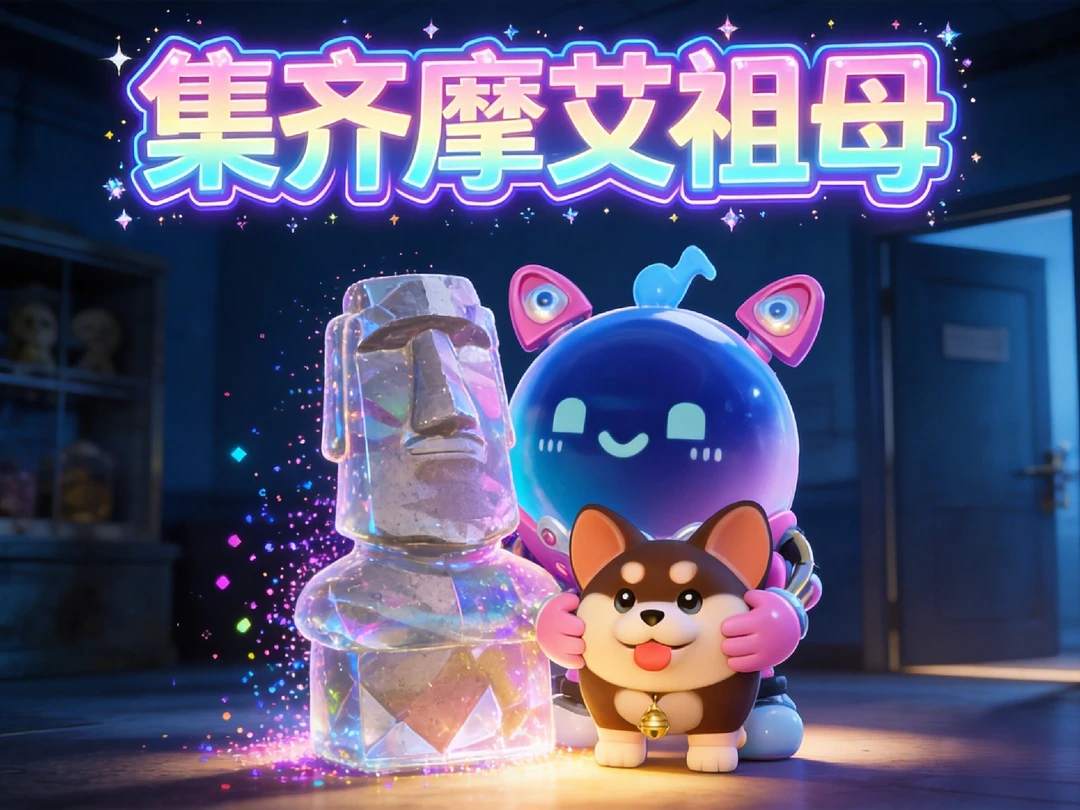 蛋仔派对：游戏里平平无奇的摩艾家族！