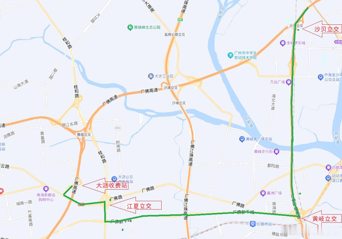 佛山交通 【6座桥梁实施半封闭施工】即日起至7月8日夜间，广佛高速所辖...
