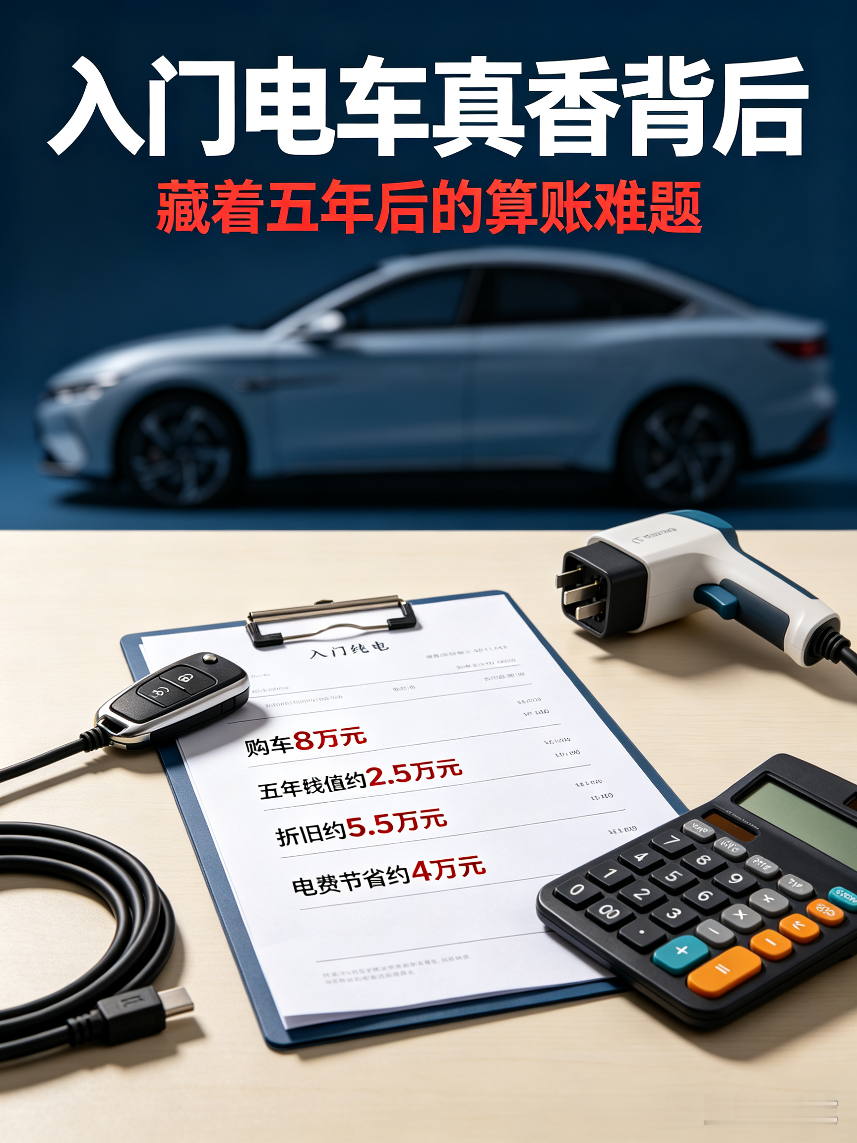  入门电车真香背后，藏着五年后的算账难题

不少普通家庭贪图入手门槛低，掏出几万块购入一台代步电车，提车那一刻满心欢喜，可又有多少人认真思量过，时光走过五个春秋之后，手中这台车子会迎来怎样的境遇？老话讲买的没有卖的精，光鲜亮丽的购车体验背后，藏着许多普通人容易视而不见的隐忧，难道我们只看见充电省钱的