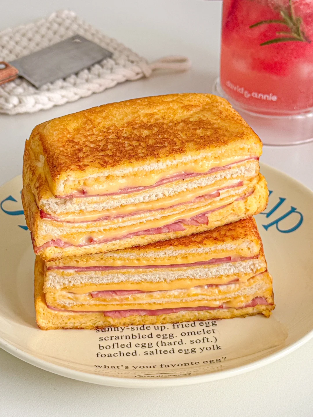 超厚法式爆浆三明治‼️🥪外酥里嫩好吃哭🥹