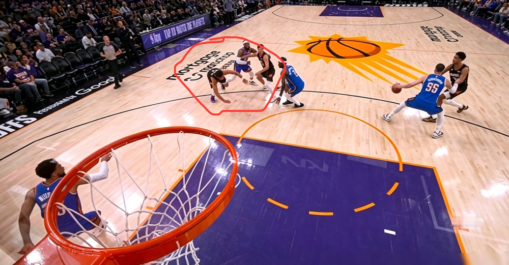 伸腿绊倒布克，支肘推开麦丹，雷霆这冠军我看不要也罢！ 你看亚历山大突...