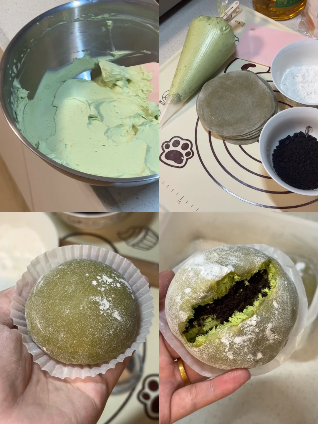 吃一百次都不会腻的抹茶奥利奥雪媚娘🌷