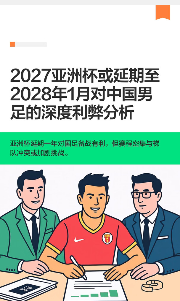 2027亚洲杯或延期至2028年1月对中国男足的