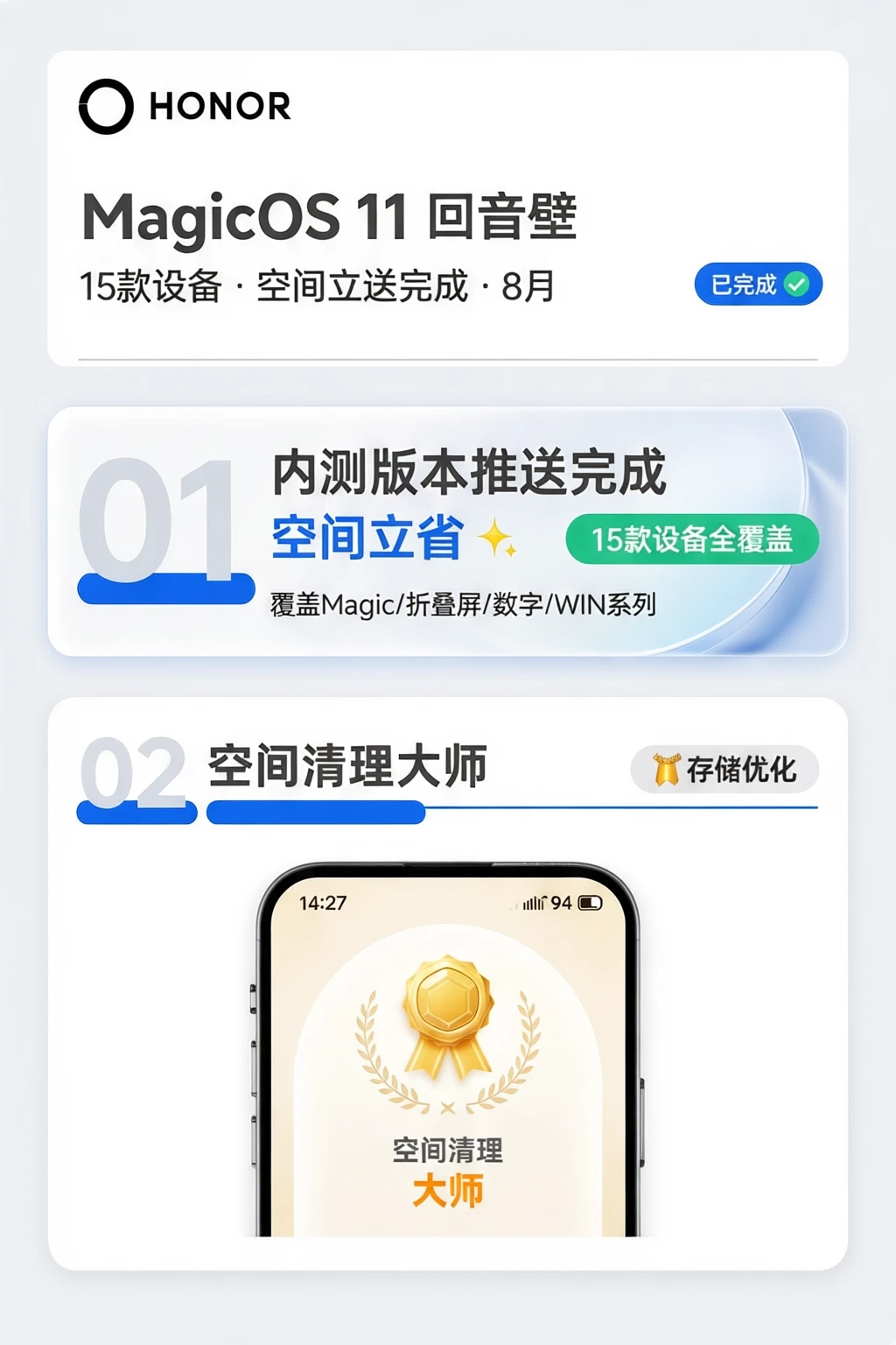MagicOS 11内测版已全部推送！覆盖15款设备