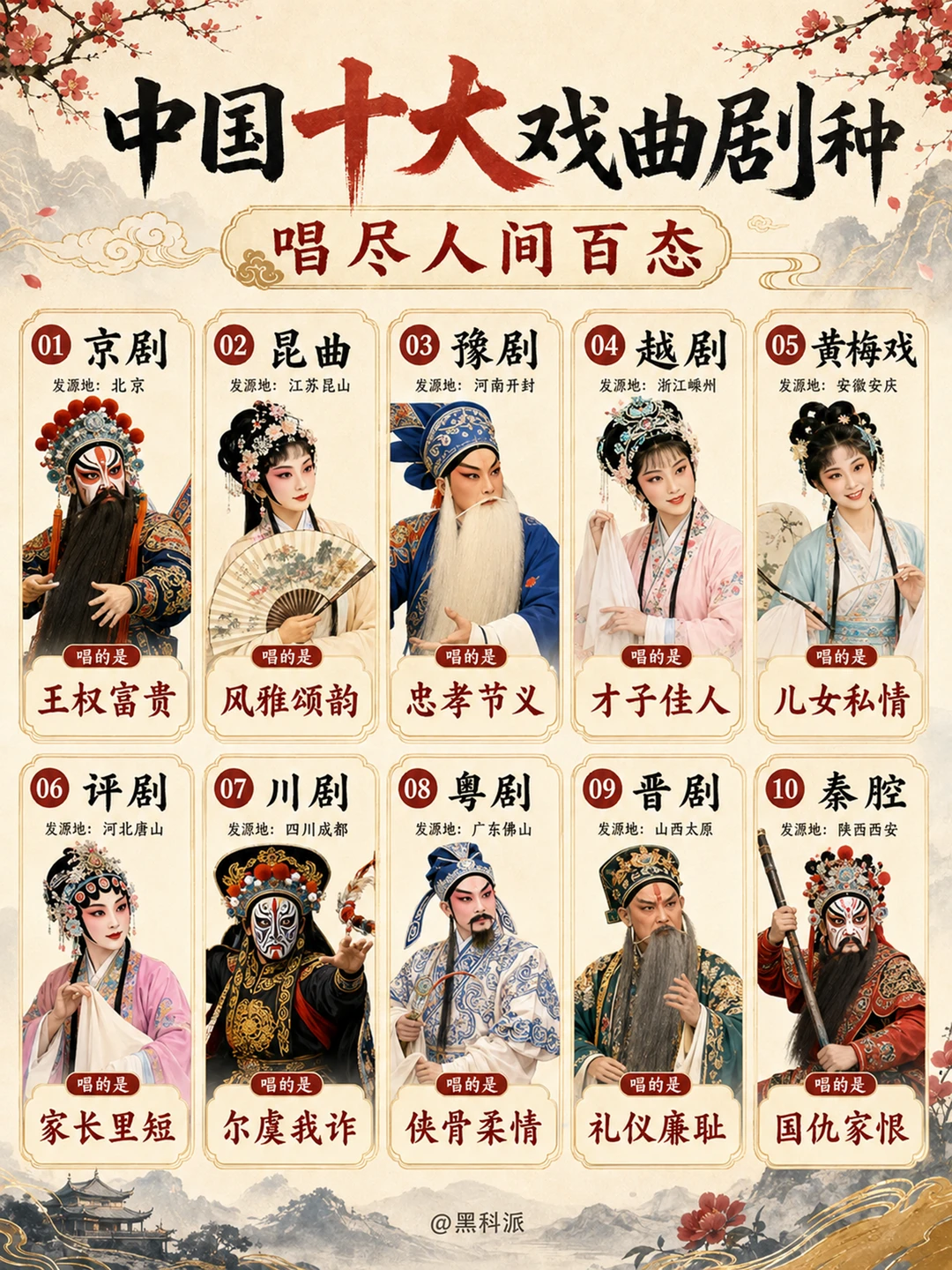 中国十大戏曲都在唱啥？