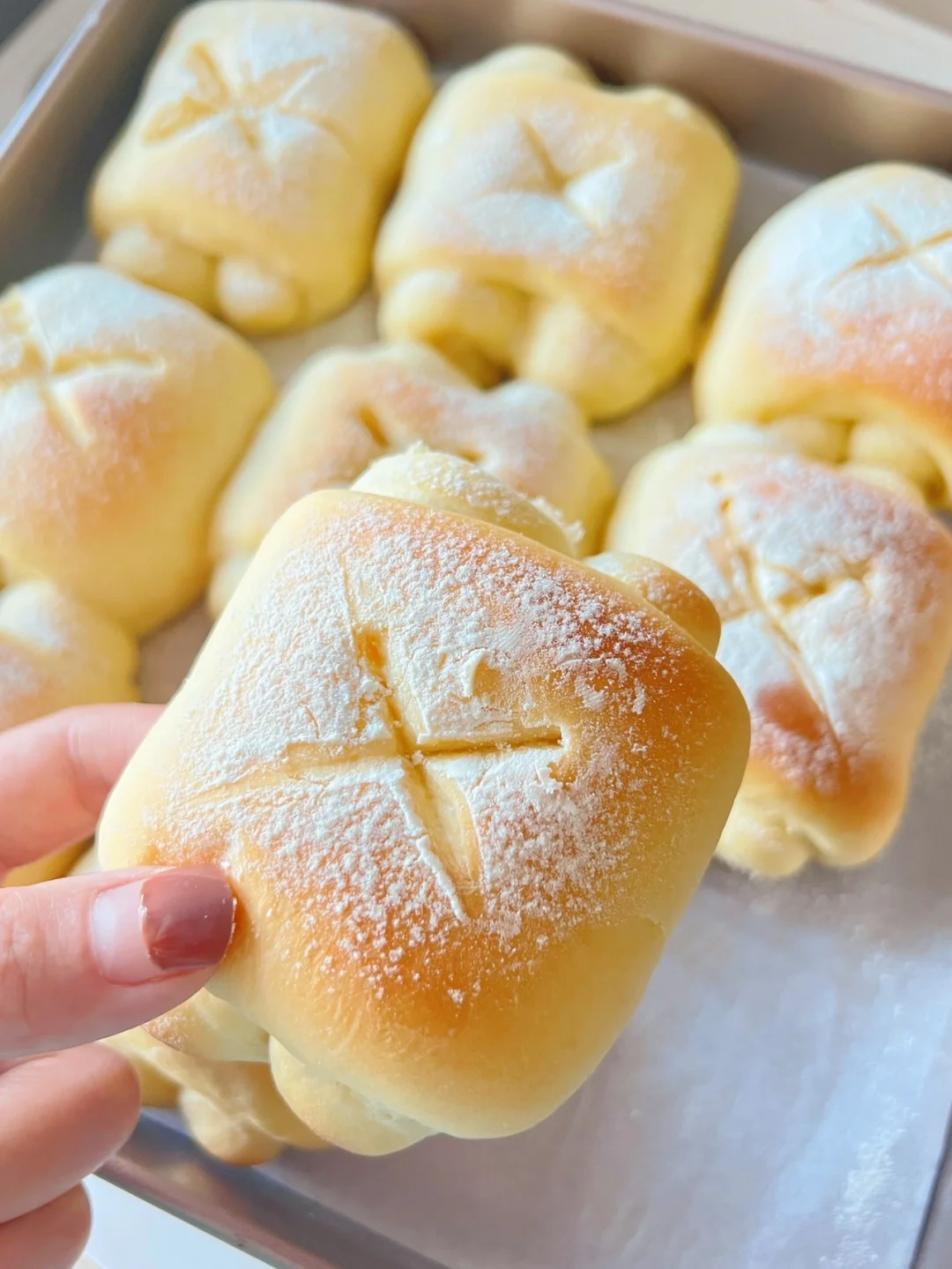 胖fufu的云朵面包☁️奶香浓郁超级松软好吃