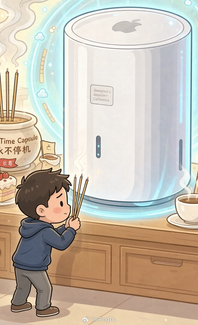  如果你一不小心还有TimeCapsule，如果一不小心直接给升级到macOS 27了，那么祝贺，27将AFP协议给移除了，于是乎华丽的无法访问。我去年就拿一个树莓派外加SSD，做了TimeMachine的媒介。但TimeCapsule里还存有其他数据，这无法弄出来就难受了。好在互联网时代， ​