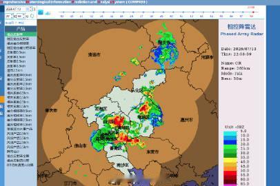 【海珠发布雷雨大风黄色预警信号】目前黄埔方向有雷雨云团发展并移近，预计...