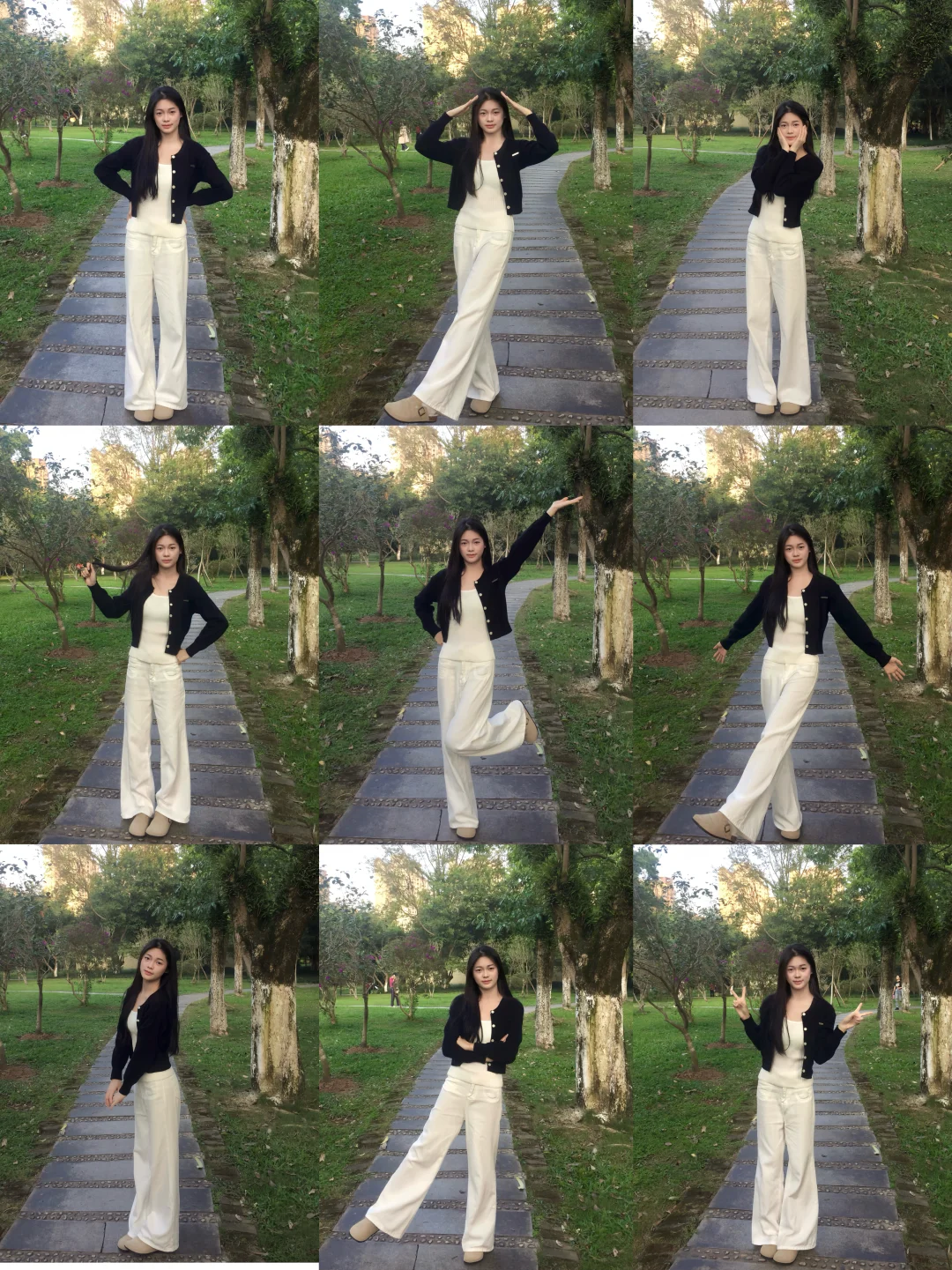 存一些户外拍照姿势📷｜超好用的万能姿势～