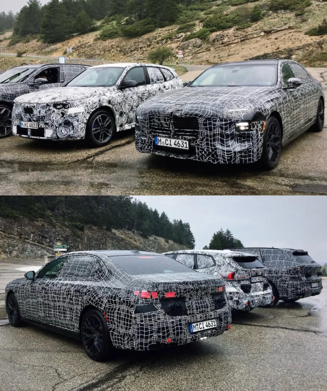 BMW G70 LCI V8/BMW U11 LCI M35i 谍照