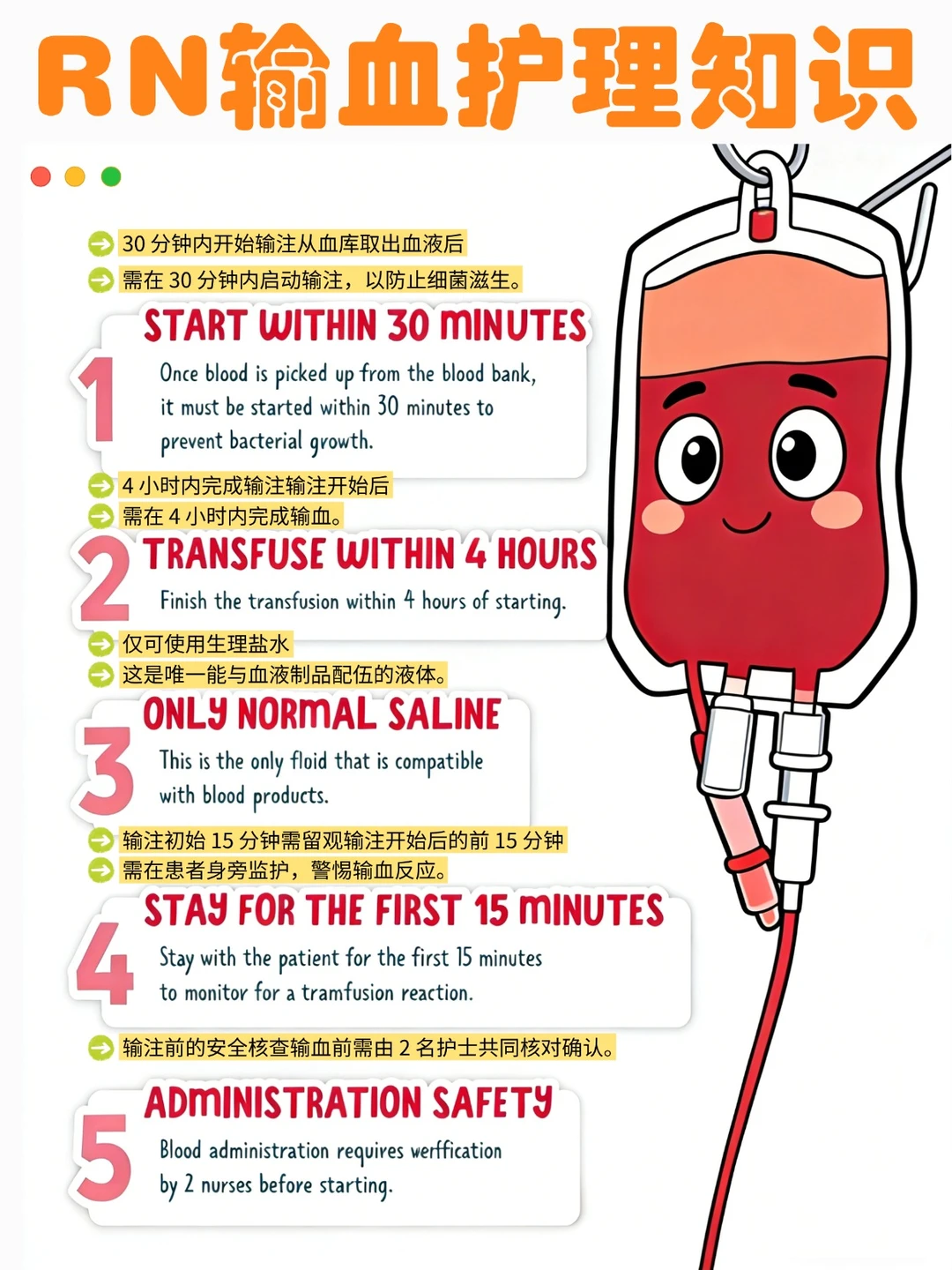备考RN/输血护理！！学！！内容