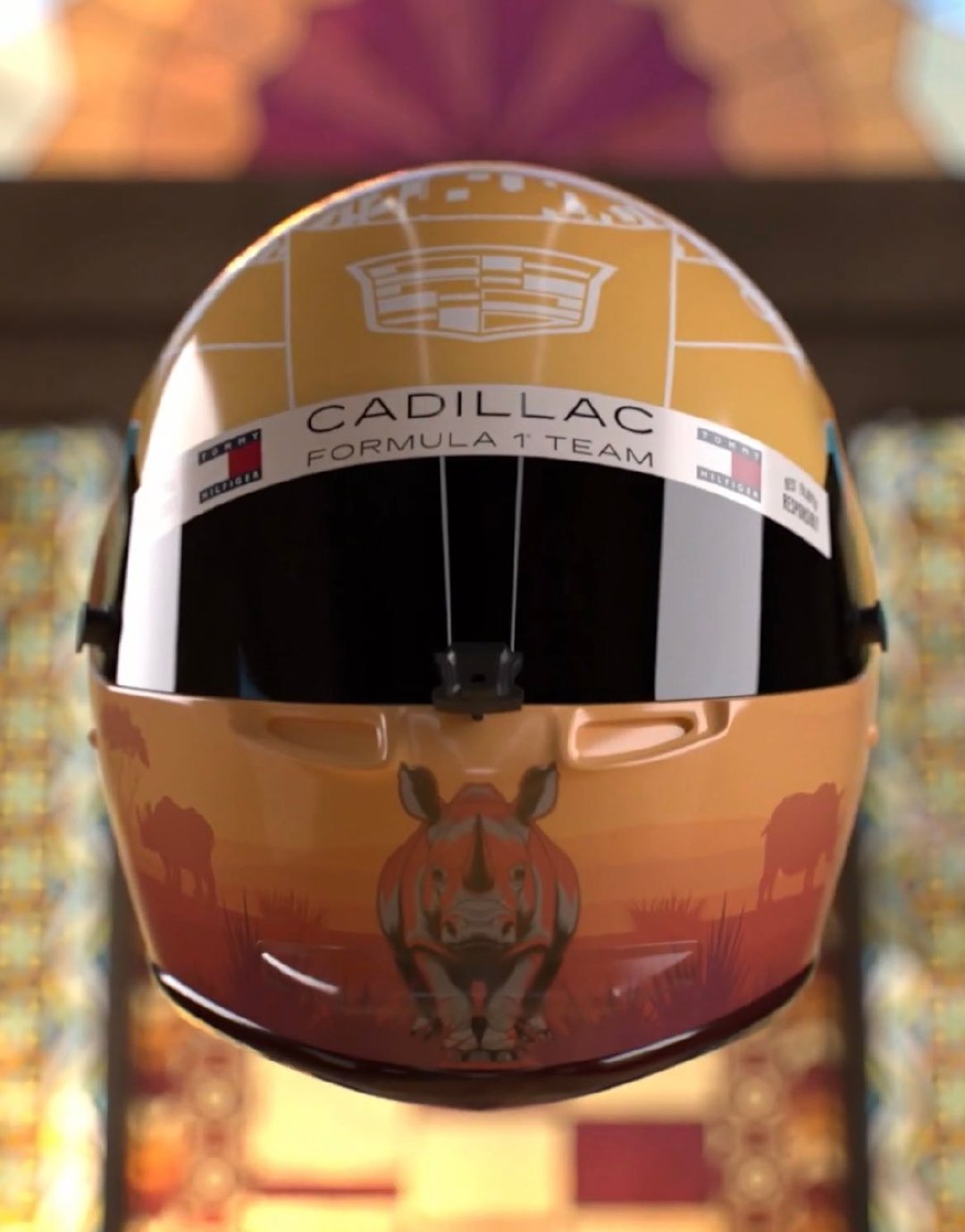 #F1[超话]##2026F1阿塞拜疆大奖赛# F1阿塞拜疆大奖赛博塔斯的头盔涂装 ​​​