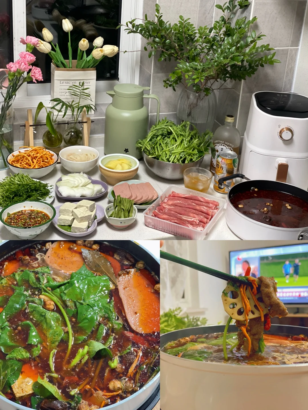 在家看世界杯顺带吃个火锅也不错呀