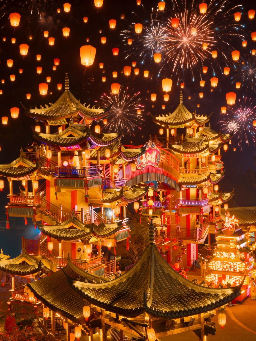 明灯三千，花开满城🌸❗️江西年味太浓……