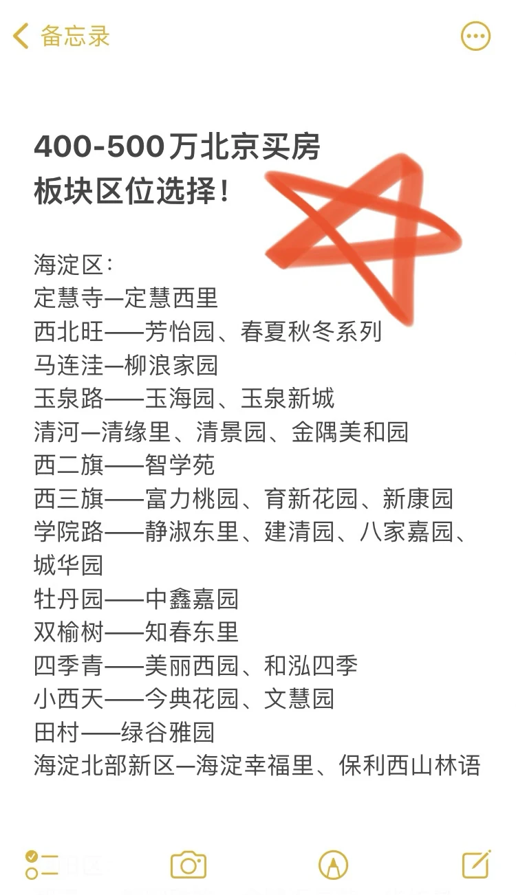 400-500万北京买房板块区位选择🔥