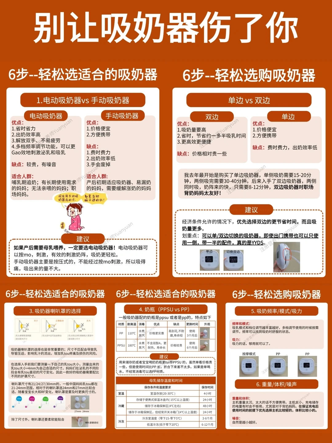 🔥1分钟看懂|挑选适合自己的吸奶器