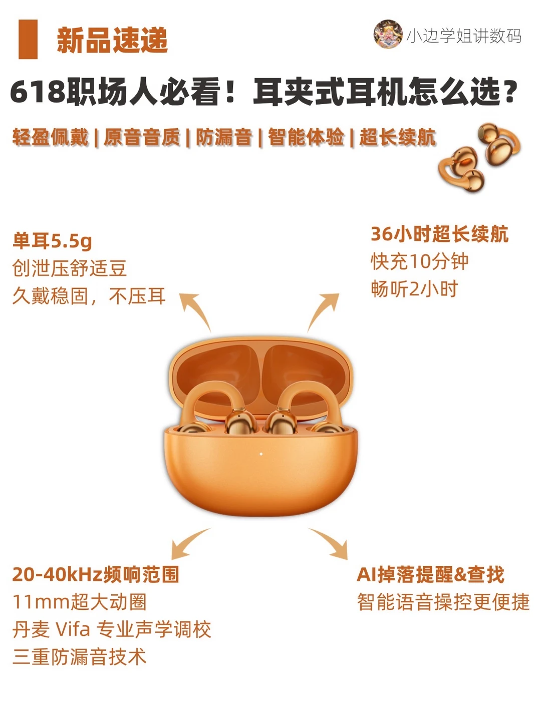 职场人必看❗️618热门耳夹式耳机怎么选❓