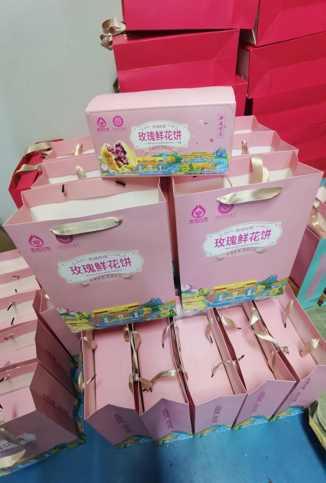非物质遗产大厂生产的高端高品质鲜花饼